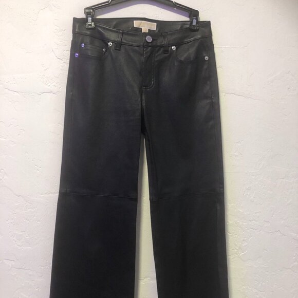 MNWT Michail Kors faux leather capri size 2 - Picture 1 of 6